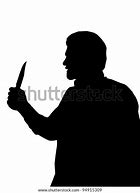 Image result for +Siloughette of a Man Holding a Knife
