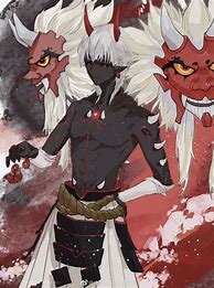 Image result for Black Suited Demon with White Face
