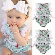 Image result for Bow Knit Romper Newborn Baby Girl