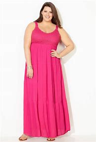 Image result for Pink Plus Size Maxi Dress