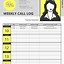 Image result for Customer Call Log Template
