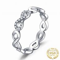 Image result for Silver Infinity Rings for Women