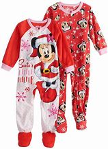 Image result for Girls Minnie Mouse Christmas Pajamas