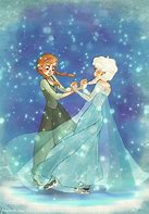 Image result for Ice Skating Frozen Anna and Elsa