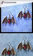Image result for Purple Bat Earrings
