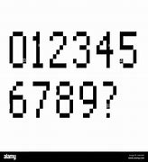Image result for Pixel Numbers Font