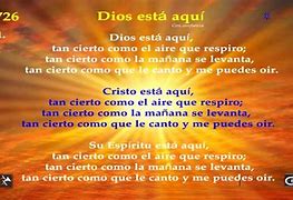 Image result for Dios Esta Aqui Cancion Letra