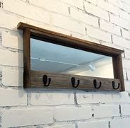Image result for Mirror with Coat Hooks