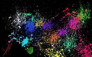 Image result for Abstract Digital Silhouette Paint Splatter Galaxy Cat Art