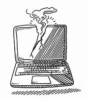 Image result for Funny Broken Computer Clip Art