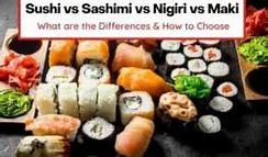 Image result for Sushi vs Nigiri