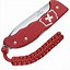 Image result for Red Patent Pocket Knife