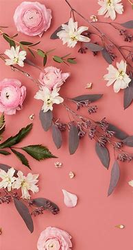 Image result for Floral Phone Wallpaper Cartoon Pink Minimalistic