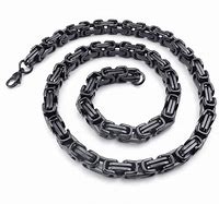 Image result for Black Titanium Necklace Chain