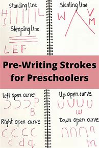 Image result for Preschool Writing Strokes