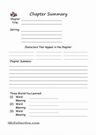 Image result for Chapter Book Report Template