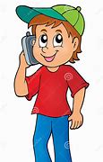 Image result for Boy with Cell Phone Clip Art