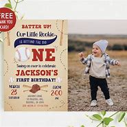 Image result for Rookie of the Year Birthday Invitations