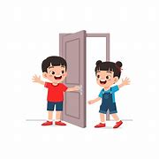 Image result for Kid Opening Door Cartoon