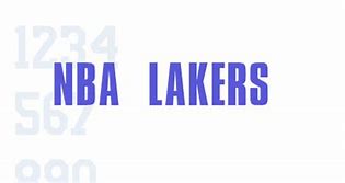 Image result for Lakers #32 Font
