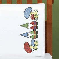 Image result for herrschners counted cross stitch pillowcase