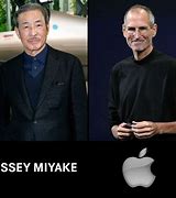 Image result for Issey Miyake Steve Jobs