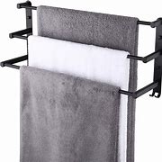 Image result for Black Wall Molunted Towel Rack