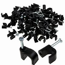 Image result for 8Mm Cable Clips Black