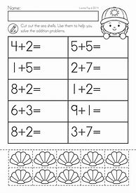 Image result for Kindergarten Math Review Worksheets