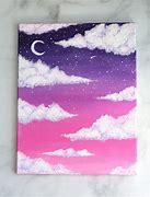 Image result for Simple Painting of Girl and Sky