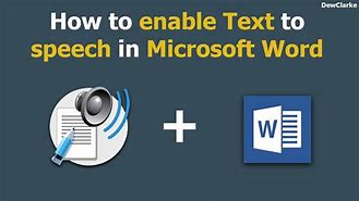 Image result for Text to Speech Word Document