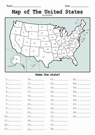 Image result for States Capitals Map Printable Worksheets