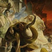 Image result for The Last Day of Pompeii Art