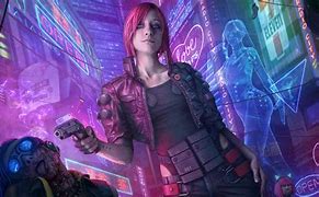 Image result for Cyberpunk 2077 Girl Art 4K