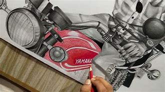 Image result for RX 100 Bike Drawing