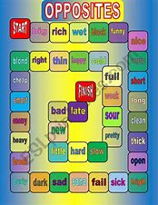 Image result for Opposite Words Game