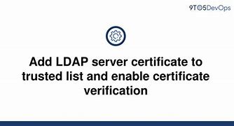 Image result for LDAP Certificate