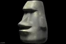 Image result for Moving Moai GIF