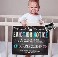Image result for Eviction Notice Sign New Baby