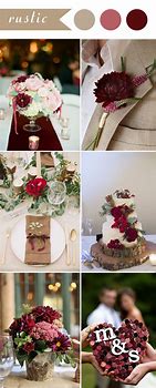 Image result for Burgundy Champagne Wedding Theme