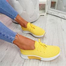 Image result for Yellow Tennis Shoes Casual Women's