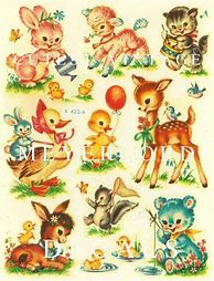 Image result for Cute Vintage Animals