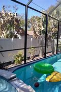Image result for Pool Cage Privacy Screen