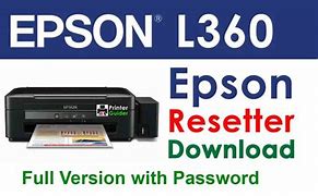 Image result for Epson Printer Resetter L360