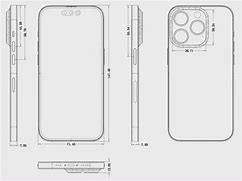 Image result for iPhone 14 Dimensions Drawing