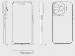 Image result for iPhone 15 Dimensions Diagram