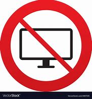 Image result for No Screens Sign