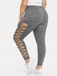 Image result for Plus Size Cut Out Leggings