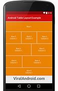 Image result for Android Table Layout