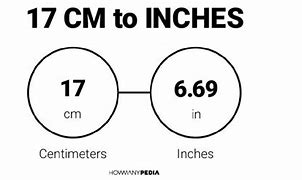 Image result for 17Cm in Inches